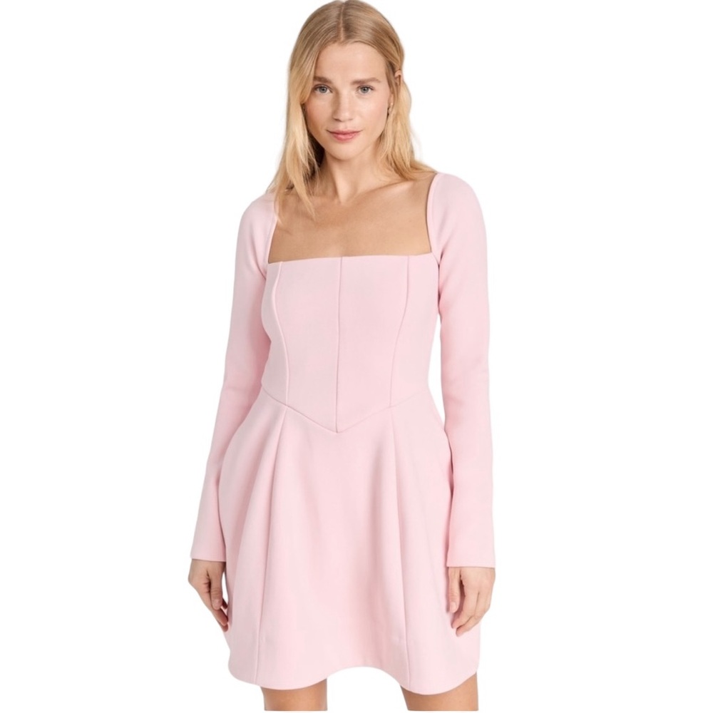 NWT STAUD Belinda A Line Mini Dress in Cherry Blossom Size 0